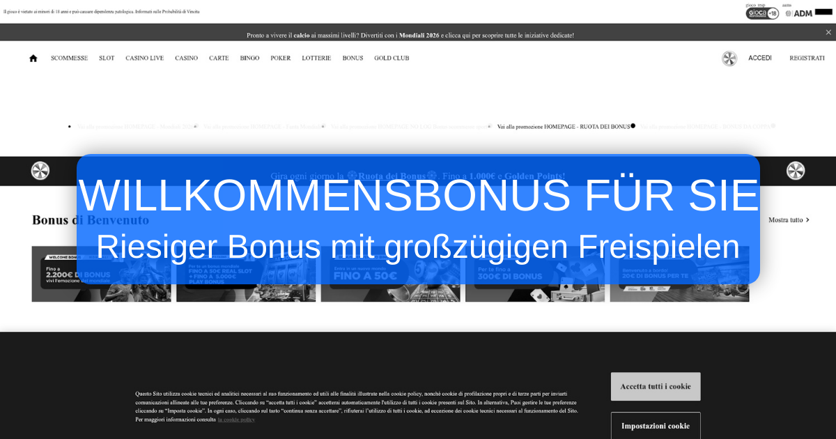 GoldBet Casino - Offizielle Seite und Bonus